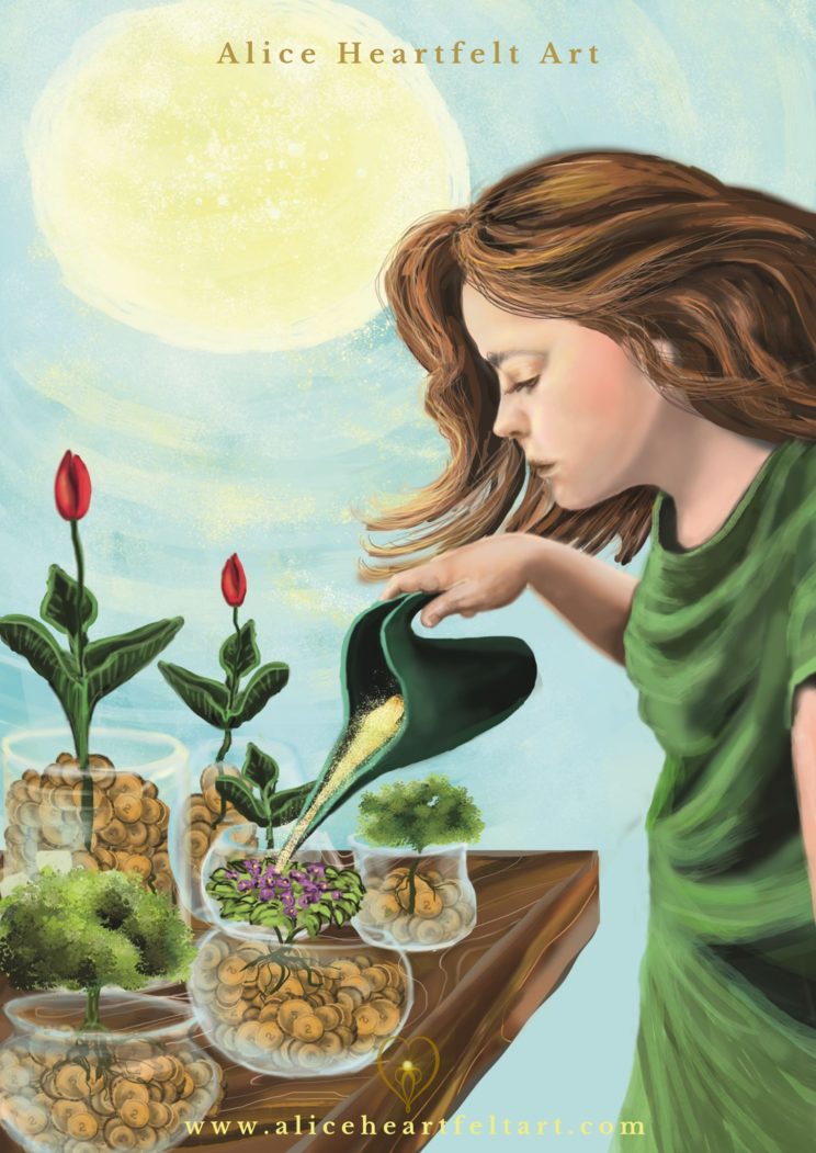 Alice Heartfelt Art - 13 habits of successful people - Money (The habit of managing your money is far more important than the amount "- T. Harv Eker)