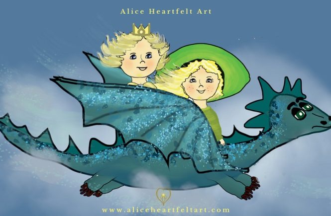 Alice Heartfelt Art - "O królewiczu, który się odważył" - ilustracja cyfrowa do bajki dla dzieci (konkurs "Piórko2019" organizowany przez sieć Biedronka.)