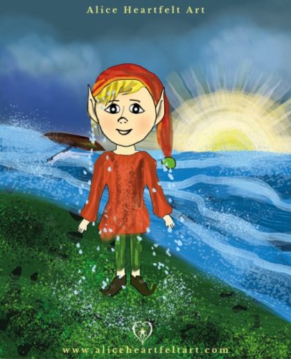 Alice Heartfelt Art - "O królewiczu, który się odważył" - ilustracja cyfrowa do bajki dla dzieci (konkurs "Piórko2019" organizowany przez sieć Biedronka.)