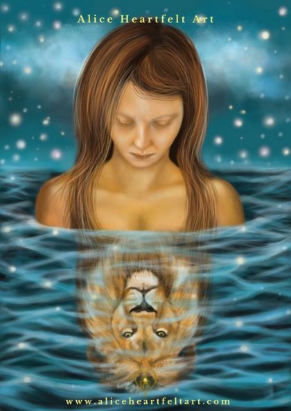 Alice Heartfelt Art - 13 nawyków ludzi sukcesu - Samoocena i pewność siebie - ilustracja cyfrowa
