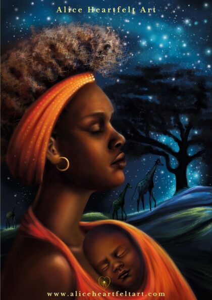Alice Heartfelt Art - Der Baum des Lebens (Afrika) - die digitale Malerei