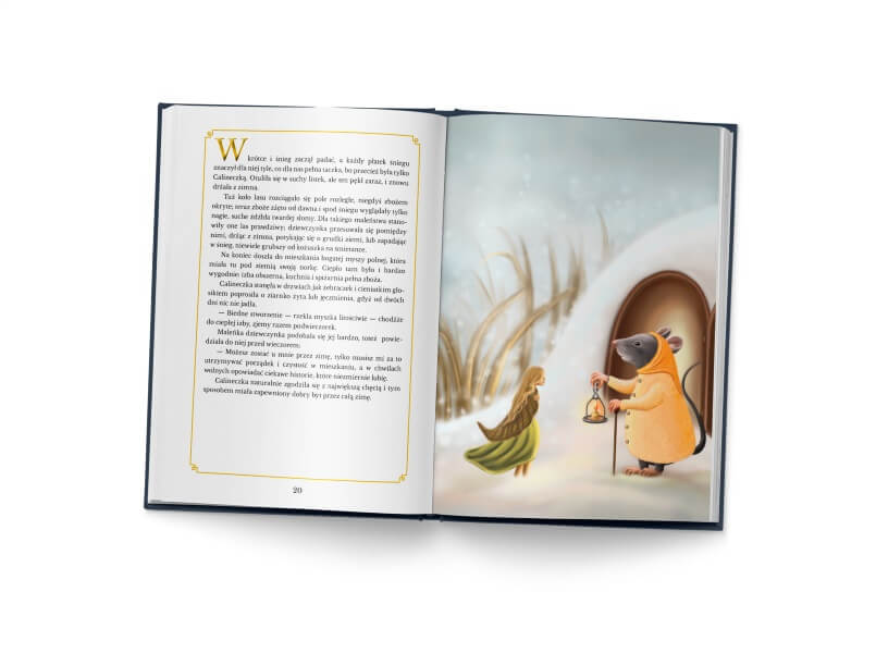 Calineczka - Hans Christian Andersen - ilustracje Alicja Zawada - produkt - książka otwarta - 20