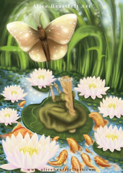 Alice Heartfelt Art - Calineczka - ilustracja cyfrowa